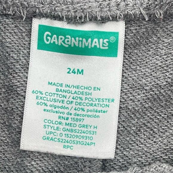 Garanimals Baby Boy’s Grey Be Kind, Be Happy, Be Cool Terry Shorts Size 24M - Picture 6 of 10